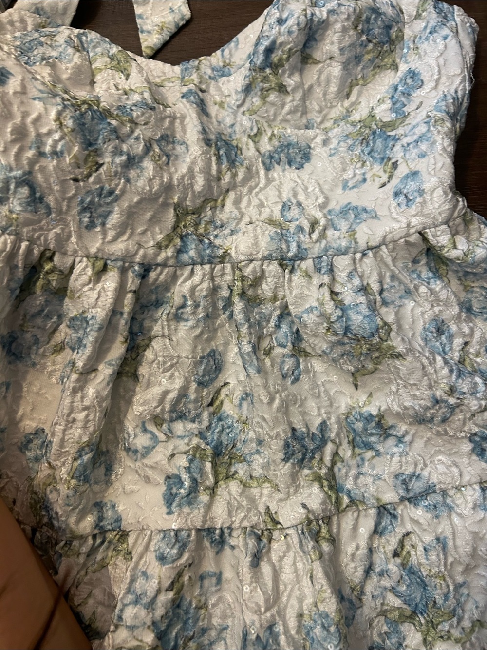 Altar'd State Blue and White Floral Dress - Picture 6 of 10